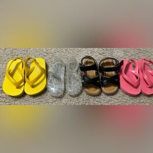 Summer Babygirl Sandal steal (4 pairs of sandals)
